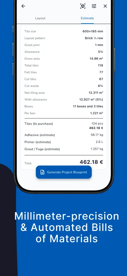 Millimeter-precision & Automated Bills of Materials